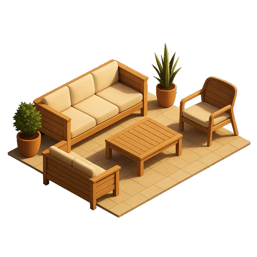 Mobilier la comandă pentru terasă și grădină